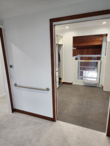 doorway featuring accessibility modifications